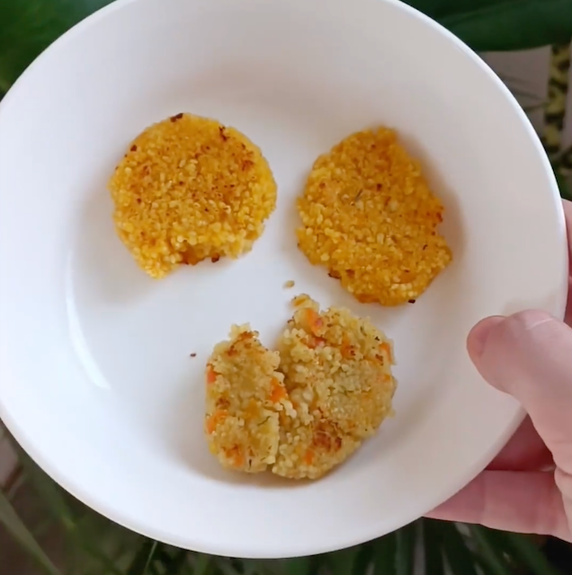 Les galettes de légumes 