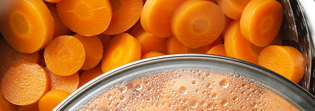 Légumes - Purées lisses : Légumes cuisinés vapeur pour préserver le goût et les nutriments