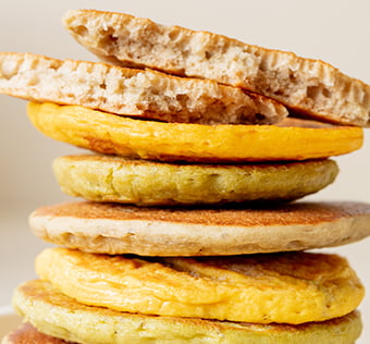 Repas du soir - Pancakes 8+ : Aux légumes ou fruits, sans sucres ajoutés