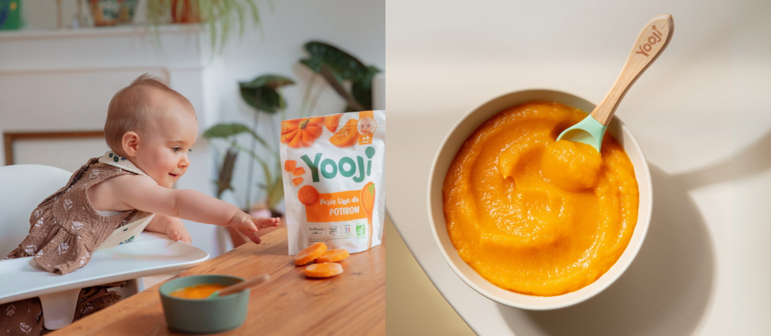 Nos purées lisses bio pour bébé