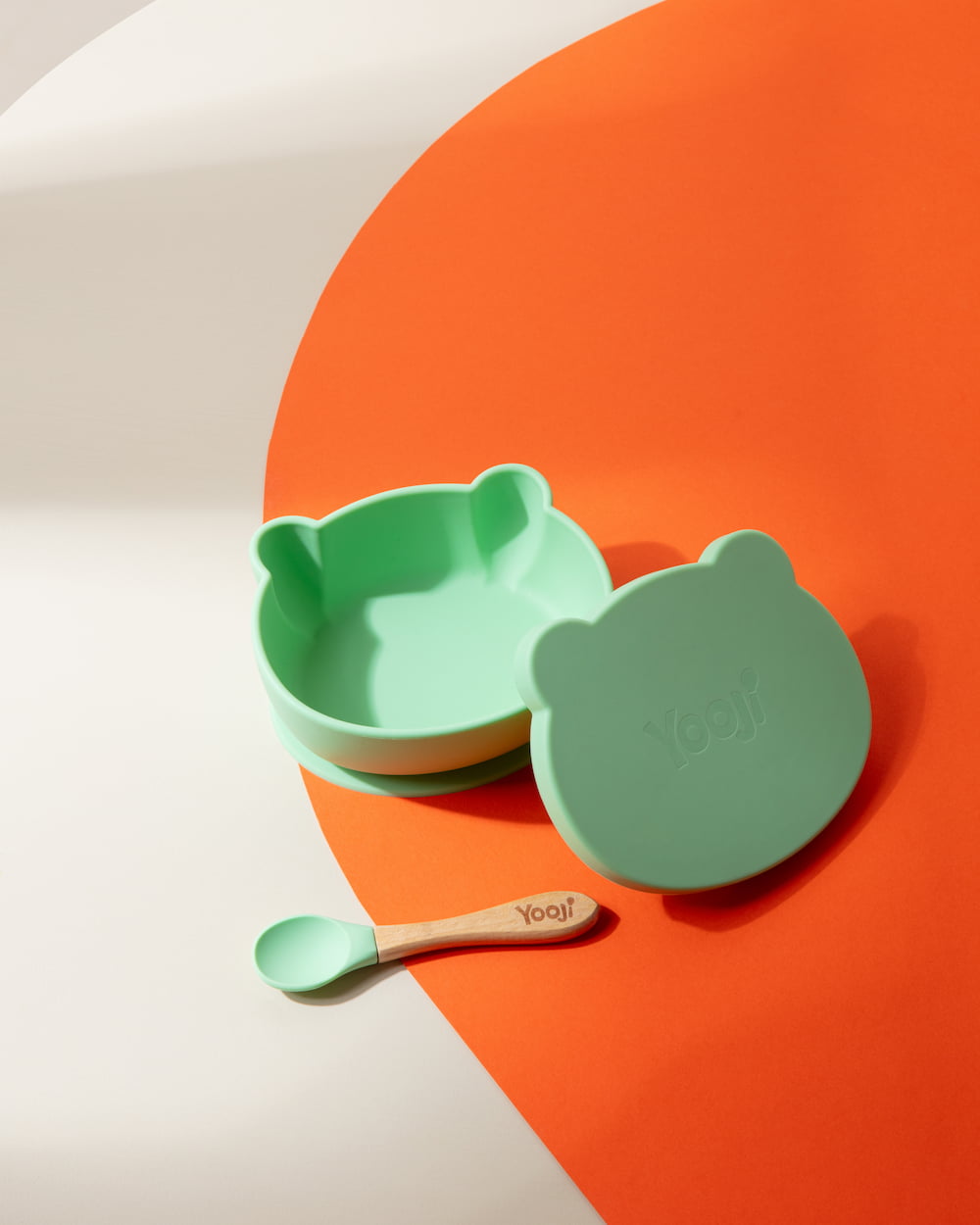 Bol et cuillère en silicone 