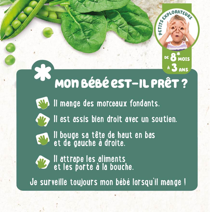 Pancake : Petit pois, épinard